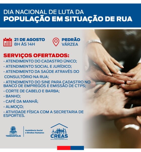 imagem 01 1 Dia Nacional de Combate à Situação de Rua - Uma Ação Especial de Assistência Social