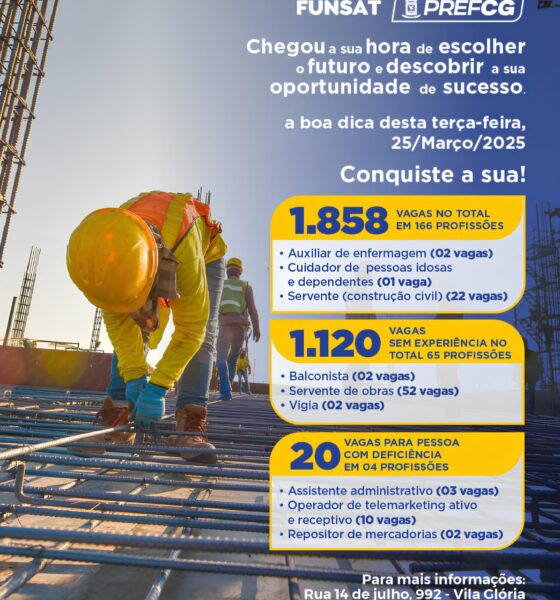 Por Que Campo Grande Est Testemunhando uma Revolu o no Mercado de Trabalho Descubra as 1 858 Oportunidades que Est o Transformando Vidas Por Que Campo Grande Está Testemunhando uma Revolução no Mercado de Trabalho? Descubra as 1.858 Oportunidades que Estão Transformando Vidas