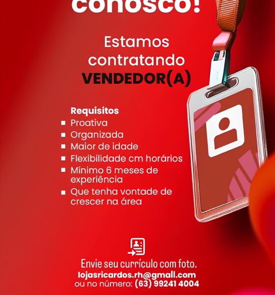Oportunidade de Ouro em Paraíso: Lojas Ricardos Abrem Vagas para Vendedores e Revelam o Futuro do Varejo no Tocantins 2 Oportunidade de Ouro em Para so Lojas Ricardos Abrem Vagas para Vendedores e Revelam o Futuro do Varejo no Tocantins Oportunidade de Ouro em Paraíso: Lojas Ricardos Abrem Vagas para Vendedores e Revelam o Futuro do Varejo no Tocantins