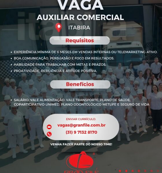 Oportunidades ao Alcance: Como a Gran Filé Está Transformando Itabira com Novas Vagas de Emprego 2 Oportunidades ao Alcance Como a Gran Fil Est Transformando Itabira com Novas Vagas de Emprego Oportunidades ao Alcance: Como a Gran Filé Está Transformando Itabira com Novas Vagas de Emprego