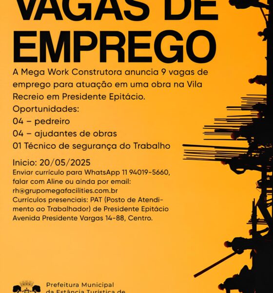 Presidente Epitácio em Foco: Como 9 Vagas de Emprego Podem Transformar a Economia Local 2 Presidente Epit cio em Foco Como 9 Vagas de Emprego Podem Transformar a Economia Local Presidente Epitácio em Foco: Como 9 Vagas de Emprego Podem Transformar a Economia Local