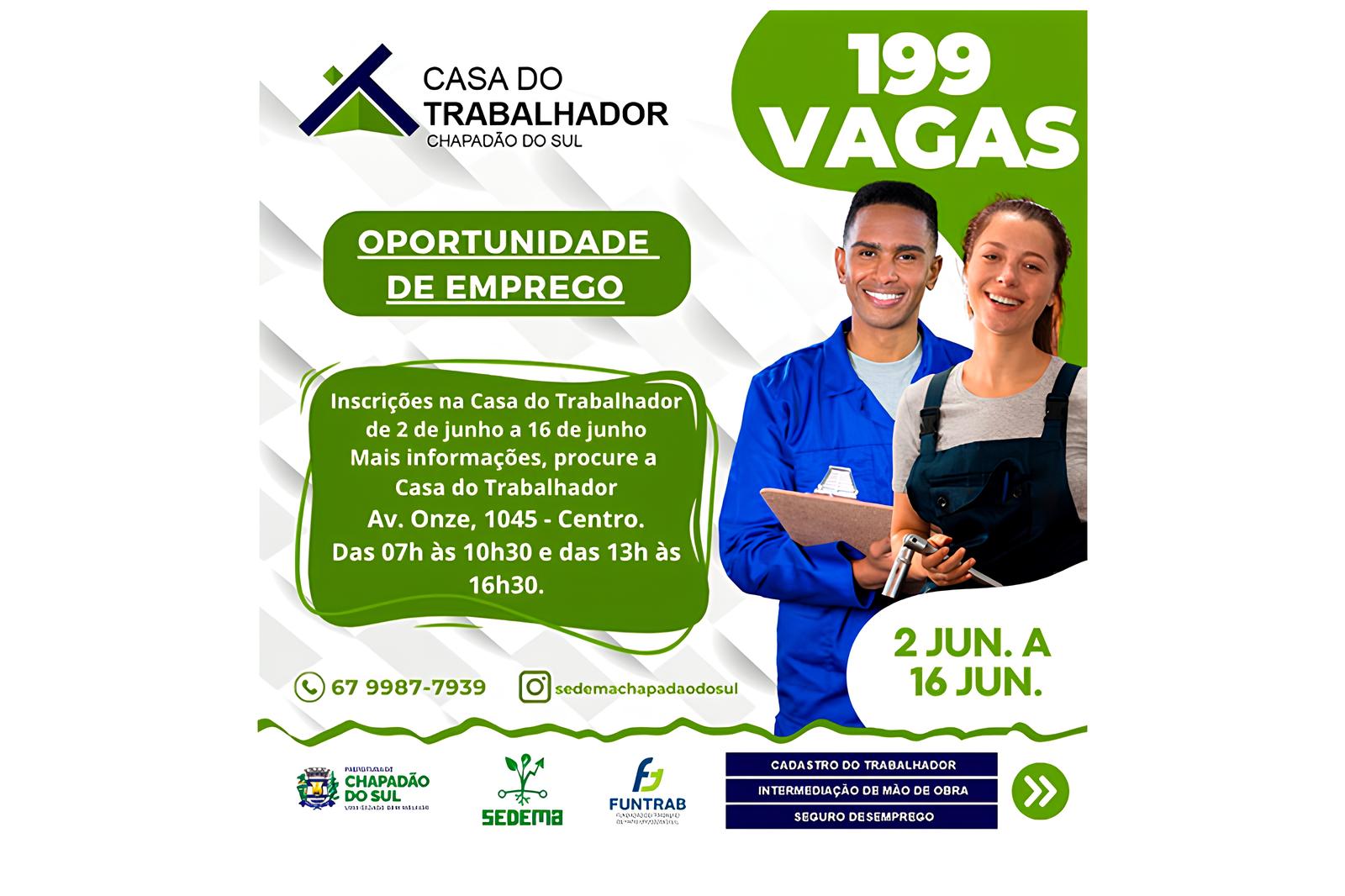 Chapadão do Sul: Um Raio de Esperança no Mercado de Trabalho – 199 Vagas Abrem Portas para o Futuro 1 Chapad o do Sul Um Raio de Esperan a no Mercado de Trabalho 199 Vagas Abrem Portas para o Futuro Chapadão do Sul: Um Raio de Esperança no Mercado de Trabalho – 199 Vagas Abrem Portas para o Futuro
