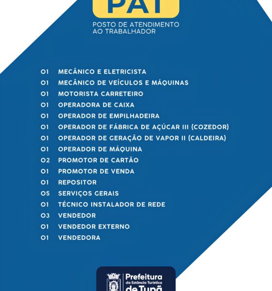 Novas Oportunidades no Horizonte: Como o PAT de Tupã Está Abalando o Mercado de Trabalho Local 2 Novas Oportunidades no Horizonte Como o PAT de Tup Est Abalando o Mercado de Trabalho Local Novas Oportunidades no Horizonte: Como o PAT de Tupã Está Abalando o Mercado de Trabalho Local