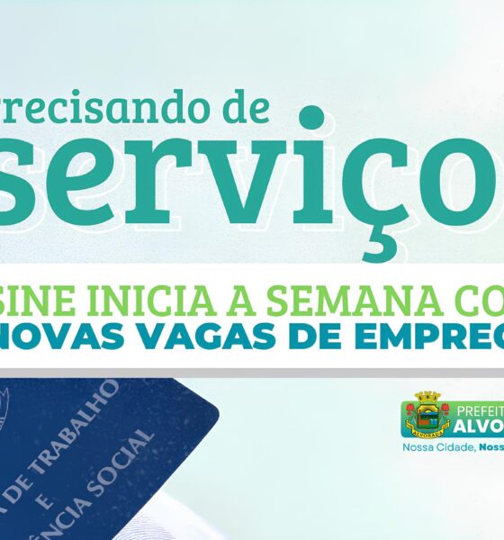 SINE de Alvorada: 91 Vagas de Emprego e uma Nova Chance para o Futuro 2 SINE de Alvorada 91 Vagas de Emprego e uma Nova Chance para o Futuro SINE de Alvorada: 91 Vagas de Emprego e uma Nova Chance para o Futuro