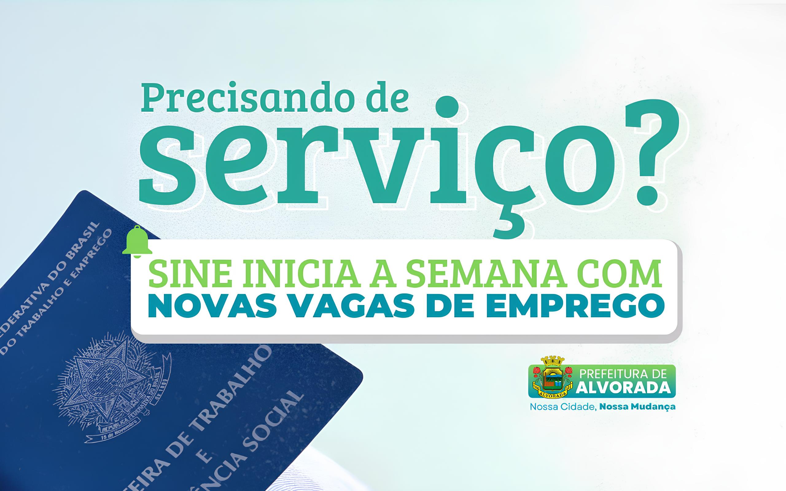 SINE de Alvorada: 91 Vagas de Emprego e uma Nova Chance para o Futuro 1 SINE de Alvorada 91 Vagas de Emprego e uma Nova Chance para o Futuro SINE de Alvorada: 91 Vagas de Emprego e uma Nova Chance para o Futuro