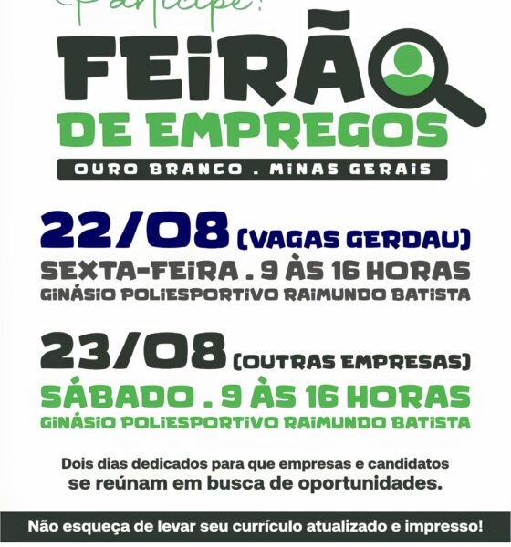 Como a Gerdau Está Redefinindo o Futuro do Trabalho em Ouro Branco: Um Mutirão de Empregos que Promete Transformar Vidas 2 Como a Gerdau Est Redefinindo o Futuro do Trabalho em Ouro Branco Um Mutir o de Empregos que Promete Transformar Vidas Como a Gerdau Está Redefinindo o Futuro do Trabalho em Ouro Branco: Um Mutirão de Empregos que Promete Transformar Vidas