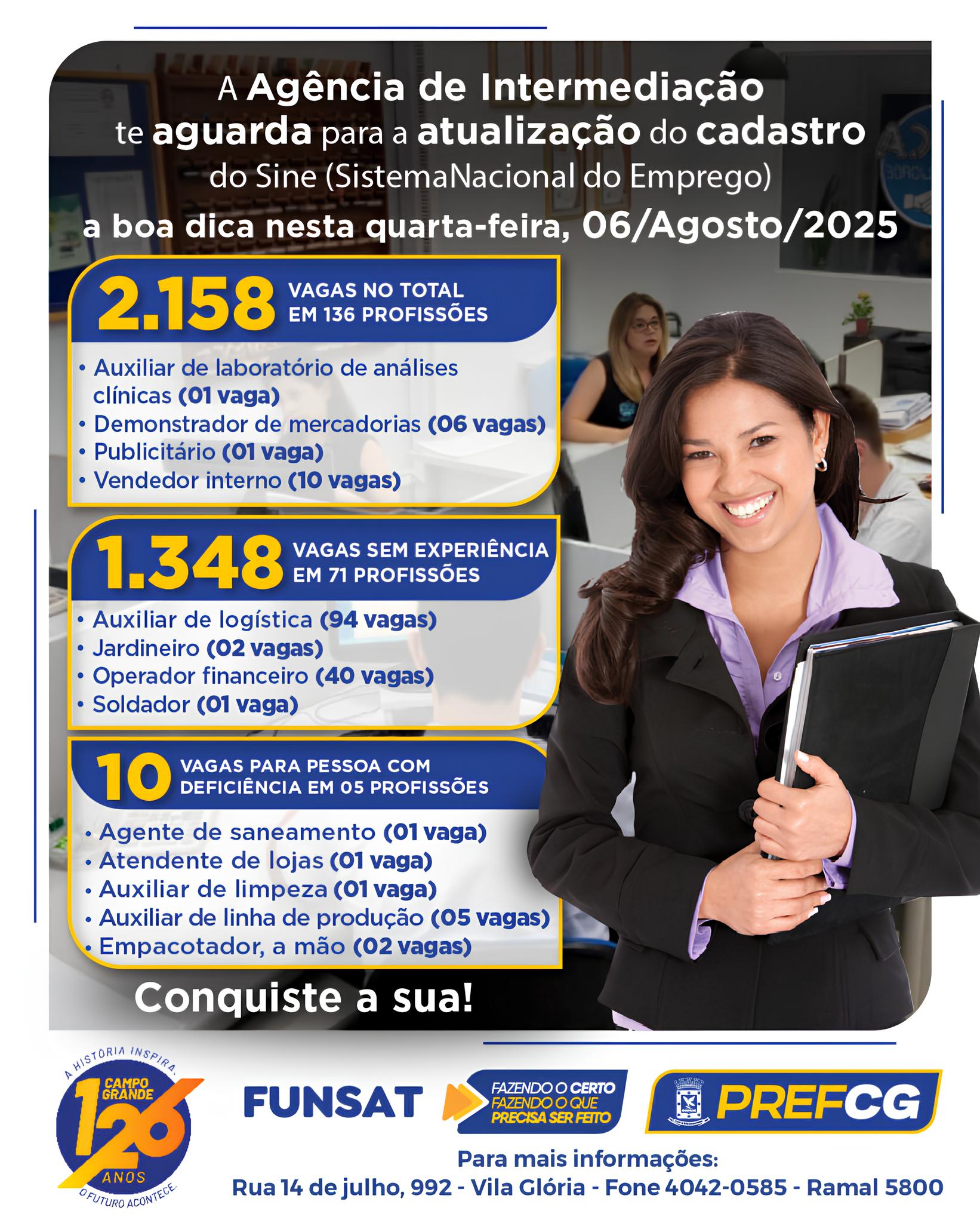 Super Quarta da Funsat: Como 2 Mil Vagas de Emprego Estão Transformando Campo Grande em Um Polo de Oportunidades 1 Super Quarta da Funsat Como 2 Mil Vagas de Emprego Est o Transformando Campo Grande em Um Polo de Oportunidades Super Quarta da Funsat: Como 2 Mil Vagas de Emprego Estão Transformando Campo Grande em Um Polo de Oportunidades