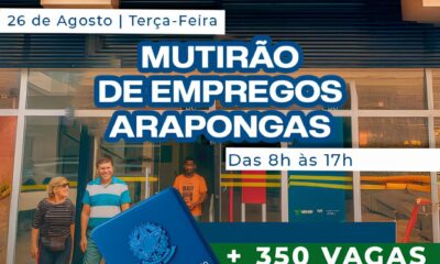 Um Dia que Pode Mudar Vidas Arapongas Oferece Mais de 350 Oportunidades de Emprego em Mutir o Especial Um Dia que Pode Mudar Vidas: Arapongas Oferece Mais de 350 Oportunidades de Emprego em Mutirão Especial